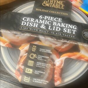 Thyme & Table Ceramic Baking Dish & Lid Set